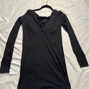 Athleta Charcoal Zip-Up Jacket